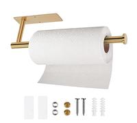 Paper Towel Holder Under Cabinet for Kitchen-Copper Gold