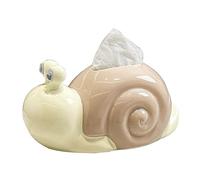 Paper Towels Dispenser Ceramic Tissue Holder Decorative Suitable For Home Office Tabletop Kitchen Bathroom Pottery Barn Decor(Lotus Root Color)