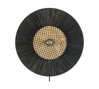 Beliani Boho Wall Lamp Yaapi Paper Black