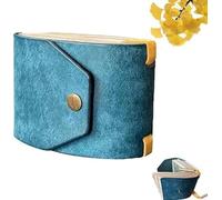 Paper wallet, quick money clip, practical wallet with magnetic closure, small luxury pocket purse, retro, trendy, mini wallet, men's slim wallet, blue