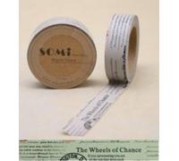 Paper Washi Tape Wheels of Chance Stamps Design 10m x 1.5 cm