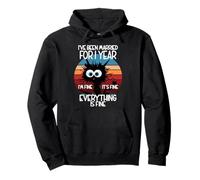Paper Wedding I've Been Married For 1 Year Pullover Hoodie