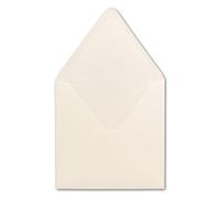 Paper24 Square Envelopes Cream 150 x 150 mm 120 g/m² Nassklebung Your Glüxx Agent Post in Envelopes Without Window Christmas Card Invitations