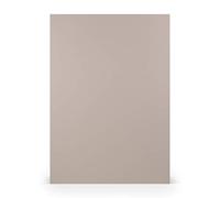 Paperado 25 x A4 Taupe Ribbed Craft Cards, 220 g/m², Grey, Colored Cardboard & Cotton, Ideal for Invitations, Menu Cards, Painting, Crafts, School Projects