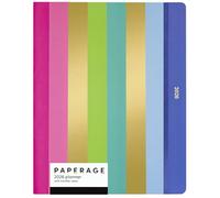 PAPERAGE 2026 Monthly Planner, 12 Months (January 2026 - December 2026), 8 in x 10 in, 2026 Planner with Large Monthly Spreads & Calendar Views, Note Pages, To Do Lists & Trackers, - Bright Stripes
