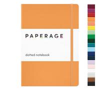 PAPERAGE Dotted Journal Notebook, (Marigold), 160 Pages, Medium 5.7 inches x 8 inches - 100 gsm Thick Paper, Hardcover