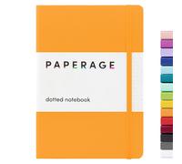 PAPERAGE Dotted Journal Notebook Marigold 160 Pages Medium 5.7 inches x 8 inches - 100 GSM Thick Paper Hardcover
