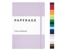 PAPERAGE Lined Journal Notebook, (Lavender), 160 Pages, Medium 5.7 inches x 8 inches - 100 gsm Thick Paper, Hardcover
