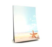 paperandpicture.de A5 Notepad, 50 Sheets, 90 g/m², Starfish Design, Writing Paper, Multicolor, Modern Style, Made in Germany