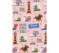 Paperback soft cover notepad notebook journal with Florence, Covington & Burlington of Northern Kentucky KY, Indiana IN, Cincinnati Ohio OH in pinkish, 150 lined pages