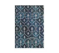 Paperblanks 12-Month Calendar 2022 Velvet Blue, Horizontal, Mini (95 x 140 mm)
