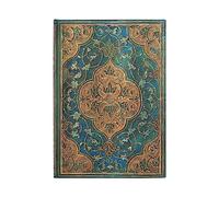 Paperblanks 12-Month Calendar 2024 Chronicles in Turquoise | Horizontal | Midi (130 × 180 mm)