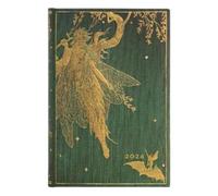 Paperblanks 12-Month Calendar 2024 Olive Fairy Daily Overview Mini (95 × 140 mm) - Italian