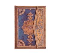 Paperblanks 12-Month Calendar 2024 Safavid Indigo Verso Midi (130 × 180 mm)
