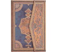 Paperblanks 12-Month Calendar 2024 Safavid Indigo Verso Mini (100 × 140 mm)