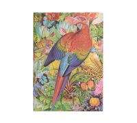 Paperblanks 12 Month Calendar 2025 Tropical Garden Midi Horizontal Elastic Band Closure