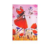 Paperblanks 18 Month Calendar 2019-2020 Poppy Field | Horizontal | Mini (95 × 140 mm) | Language: English