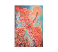 Paperblanks 18 Month Calendar 2025 Firebird Mini Horizontal Elastic Band Closure