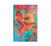 Paperblanks 2024-2025 Weekly Planner Humming Dragon Android Jones Collection 18-Month Maxi Vertical Elastic Band 208 Pg 80 GSM