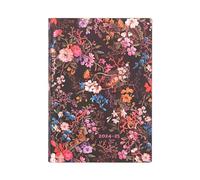Paperblanks 2025 Floralia 13-Month Calendar Flexi Midi Day Overview
