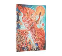Paperblanks 2026 Firebird Lucky Birds 12 Month Calendar Flexi Mini Horizontal Elastic Band Closure 176 Pg 100 GSM