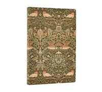 Paperblanks 2026 Morris Birds William Morris 12 Month Calendar Flexi Mini Horizontal Elastic Band Closure 176 Pg 100 GSM