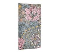 Paperblanks 2026 Morris Hedge Cherry in Pink William Morris 12 Month Calendar Slim Horizontal Elastic Band Closure 160 Pg 100 GSM