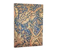 Paperblanks 2026 Morris Wind Gust William Morris 12 Month Calendar Flexi Midi Horizontal Elastic Band Closure 176 Pg 100 GSM