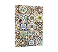 Paperblanks 2026 Postage, Portuguese Tiles, 12-Month Calendar, Midi, Day Overview, Elastic Band Closure, 416 Pg, 80 GSM