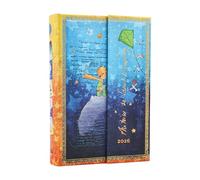 Paperblanks 2026 Saint-Exupéry, The Little Prince, Fascinating Manuscripts, 12-Month Calendar, Mini, Day Overview, with Folding Envelope, 416 Pg, 80 GSM