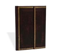 Paperblanks Black Moroccan (Old Leather Collection) Midi Lined Hardco (Hardback)