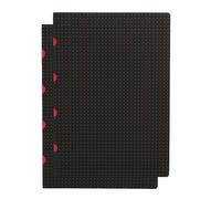 Paperblanks Black on Red / Black on Red (set of two) A4 Lined Notebo (Paperback)