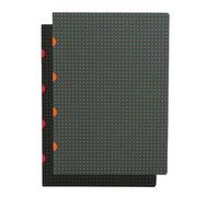 Paperblanks Black on Red / Grey on Orange (set of two) A4 Lined Note (Paperback)