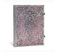 Paperblanks Hardcover Journal Blush Pink | Lined | Ultra (180 × 230 mm) (Silver Filigree Collection)