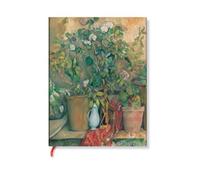 Cezanne’s Terracotta Pots and Flowers Midi Address Book (Elastic Band Closure)