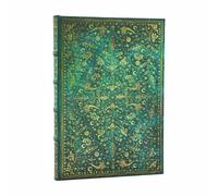 Emerald Flower (Nature’s Grace) Midi Unlined Hardcover Journal (Elastic Band Closure)