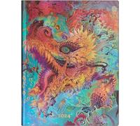 Paperblanks Flexi 12-Month Calendar 2024 Humming Dragon, Day-at-a-Time - Ultra (230 x 180), German