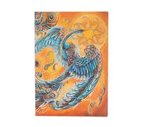 Paperblanks Flexi 2025 12-Month Calendar Softcover, Sky Bird, Midi, Horizontal, Elastic Band Closure