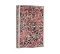 Garnet (Silver Filigree Collection) Midi Unlined Softcover Flexi Journal: Flexi softcover, 100 gsm, ribbon marker, memento pouch, elastic closure