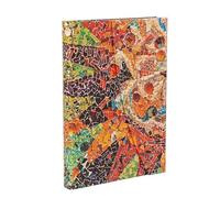Paperblanks Hardback Journal – Gaudi’s Sun (Gaudi’s Mosaics) – Midi Lined, Wrap Closure