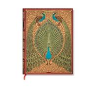 Hafiz’s Peacocks (Sangorski & Sutcliffe) Mini Unlined Hardcover Journal (Elastic Band Closure)