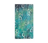 Paperblanks | Hardcover Journal | Kuro | Lined | Slim (90 × 180 mm) (Katagami Florals)