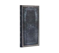 Paperblanks Inkblot (Old Leather) Slim Lined Hardcover Journal - 85 gsm, Ribbon, Pouch, Wrap closure