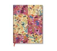 Kara-ori Pink (Japanese Kimono) Ultra Lined Softcover Flexi Journal (Elastic Band Closure)