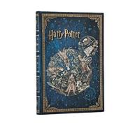 Paperblanks Journal - Legends of Hogwarts (Harry Potter Collection) Mini Custom Lined, Elastic Band