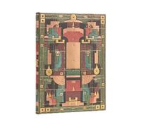 Paperblanks Hardcover Journal Lion's Den (Sybil Pye Bindings) Ultra Lined, 120 gsm, ribbon & elastic