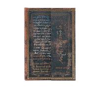 Paperblanks Michelangelo 18 Month Calendar 2025 Handwriting Mini Horizontal Folding Envelope