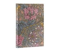 Morris Pink Honeysuckle (William Morris) Mini Hardback Address Book (Elastic Band Closure)