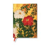 Natsu (Rinpa Florals) Midi Lined Hardback Journal (Wrap Closure)