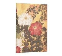 Natsu (Rinpa Florals) Midi Unlined Hardback Journal (Wrap Closure)
